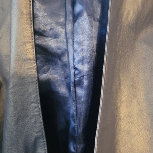 Gorgeous Jessica London womens LEATHER JACKET w/ zippered pockets.. - Picture 3 of 3